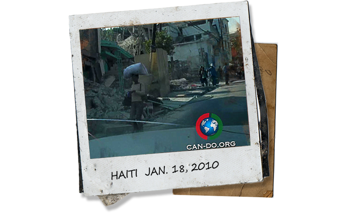 Polaroid of Haitian Street
