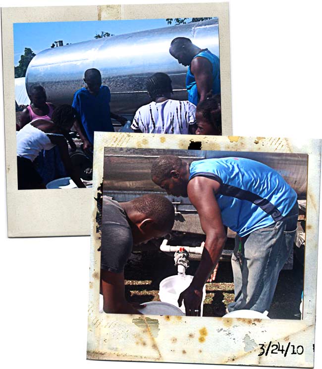 water truck polaroids